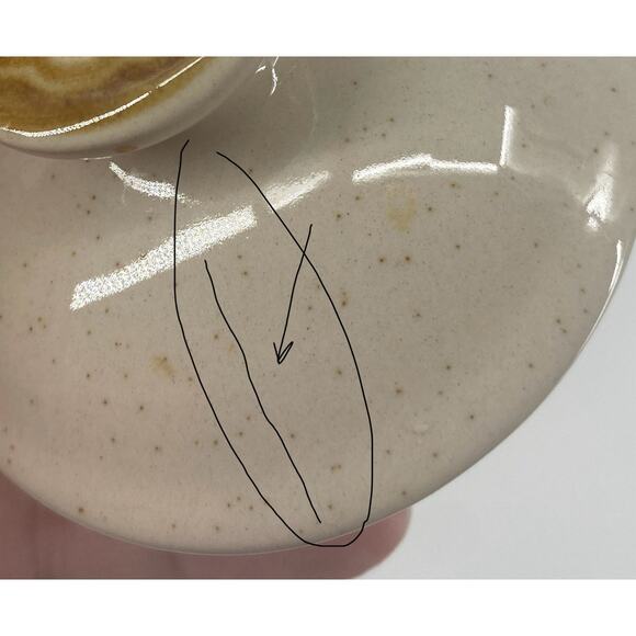 Vintage Crown Manor Stoneware Floral Garden Sugar Bowl Japan Made Flaw - Picture 4 of 5